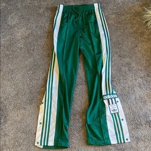 Nike green track pants